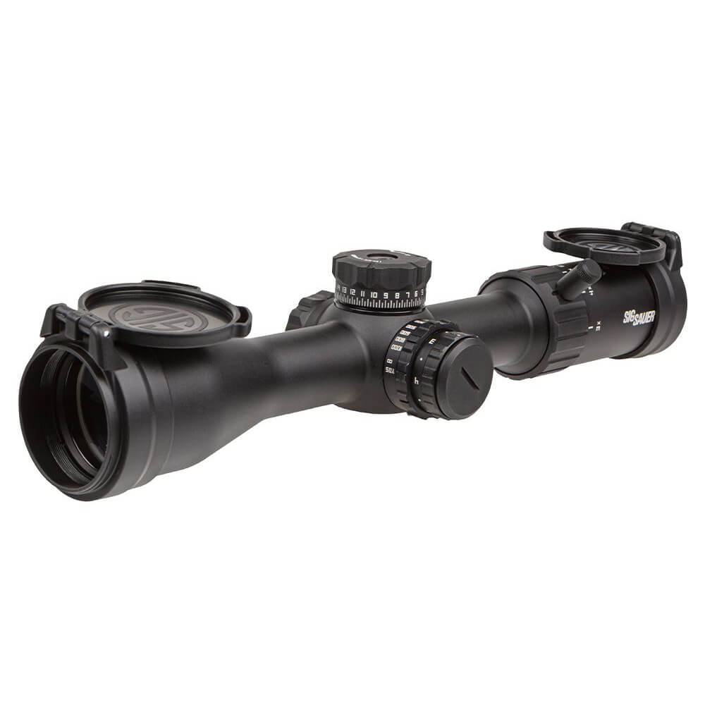 Sig Sauer Whiskey4 3-12X44MM SFP Exposed Zero Stop Rifle Scope