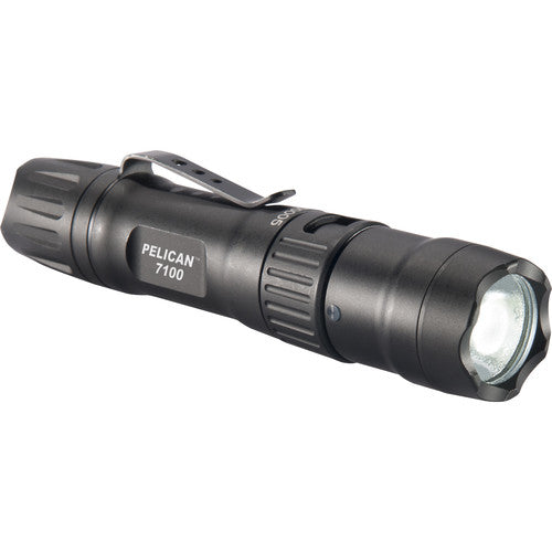 PELICAN 7100 Rechargeable Tactical Flashlight (Black)-Optics Force