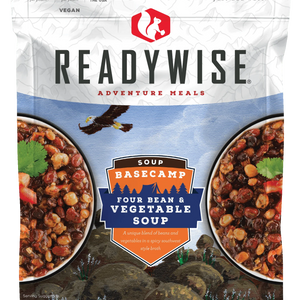 ReadyWise Basecamp Four Bean & Vegetable Soup Case of 6-Optics Force