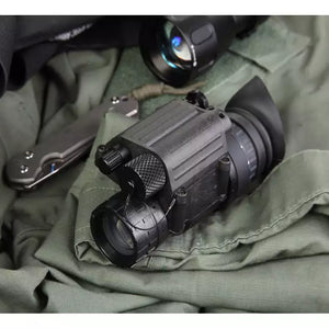 AGM Global Vision 11P14122464011 PVS-14 NW1 Night Vision Hand Held/Mountable Scope Black 1x 26mm, Gen 2+ Level 1, White Filter-Optics Force