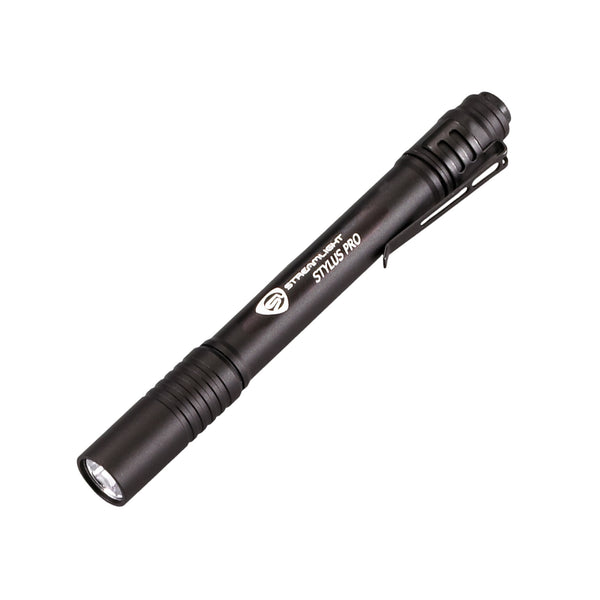 Streamlight Stylus Flashlight, White LED, Black, 2X AAA Batteries-Optics Force