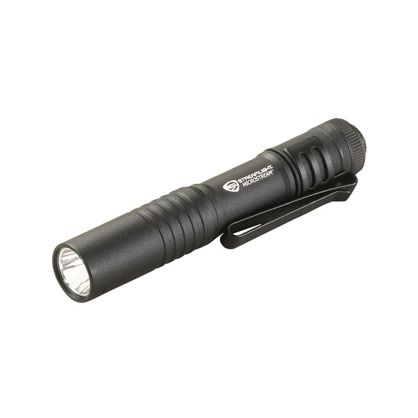 Streamlight Microstream, Flashlight, White LED, 45 Lumens, 1x AAA Battery, Black-Optics Force