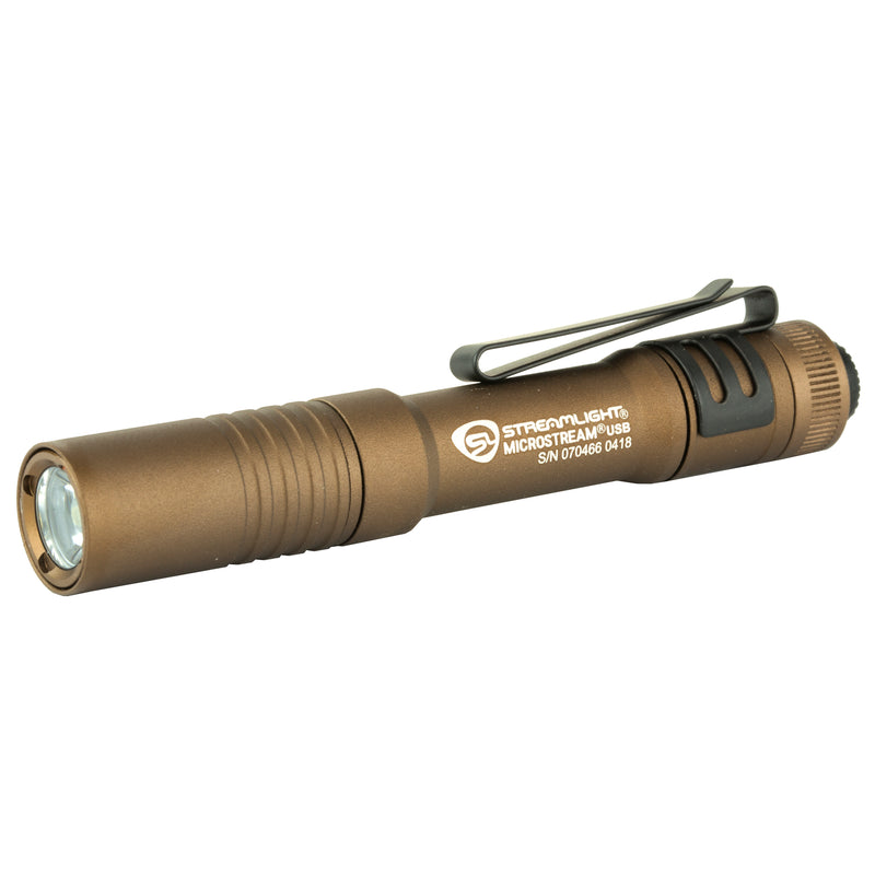 Streamlight Microstream, Flashlight, USB Charging Cord, Coyote Brown-Optics Force