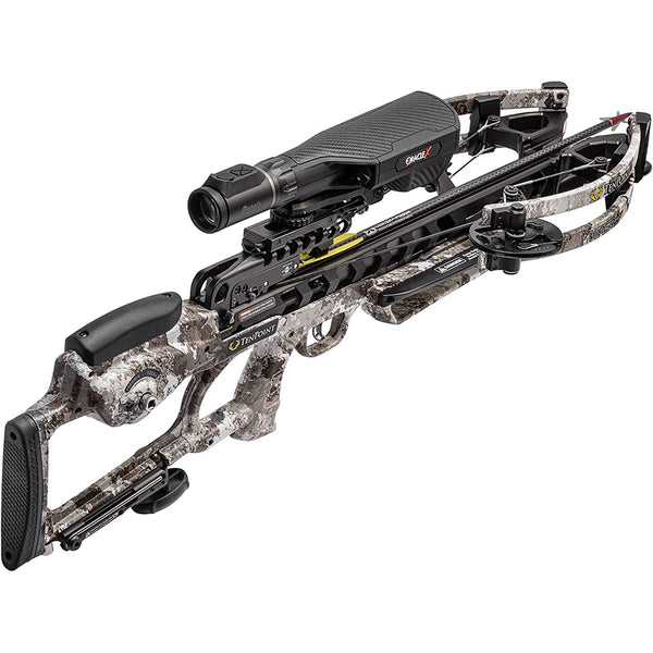 TenPoint Viper S400 Oracle X Crossbow, Veil Alpine - 400 FPS - Equipped with Burris Oracle X Rangefinding Scope + ACUslide Cocking & De-Cocking System-Optics Force