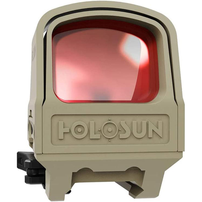 HOLOSUN HS510C-FDE Multi Reticle, Open Reflex Sight, Solar, Shake Awake w/ Protective Cover-Optics Force