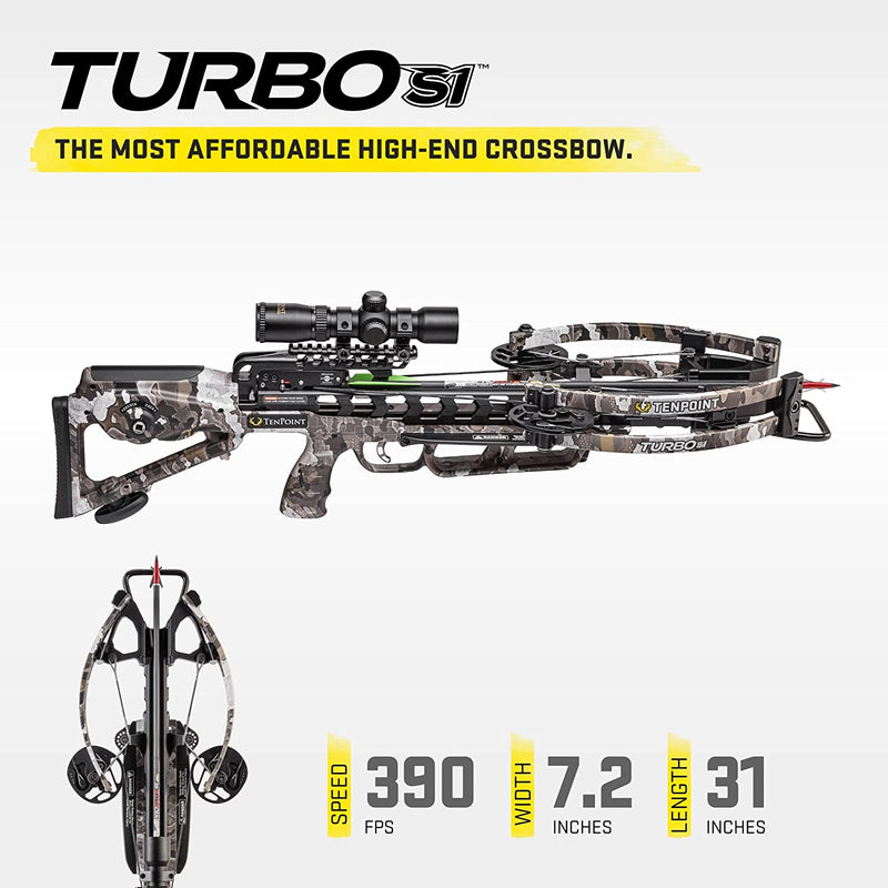 TenPoint Turbo S1 Crossbow - 390 FPS-Optics Force