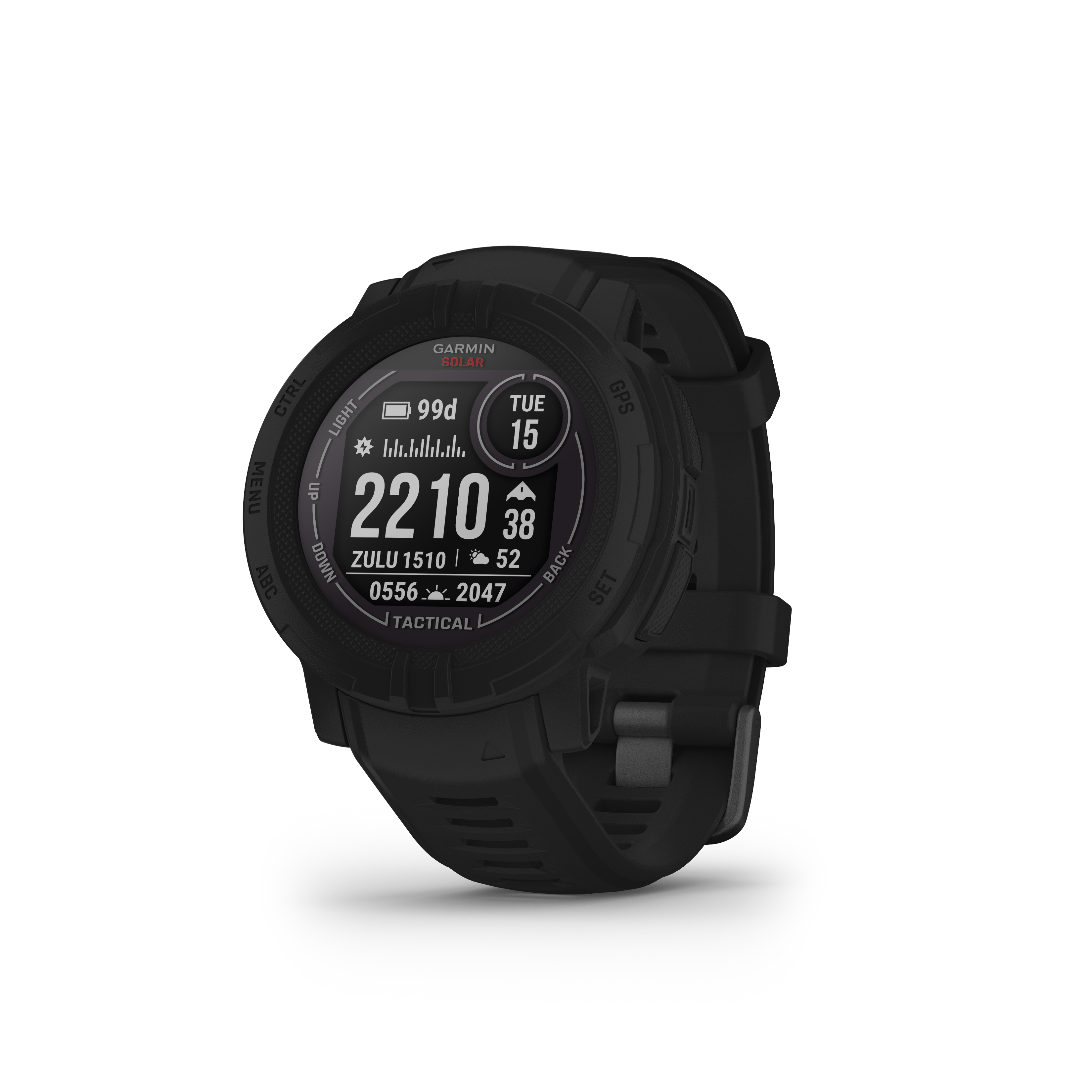 Garmin Instinct 2 Solar, Tactical Edition - Black Outdoor Watch Tactic