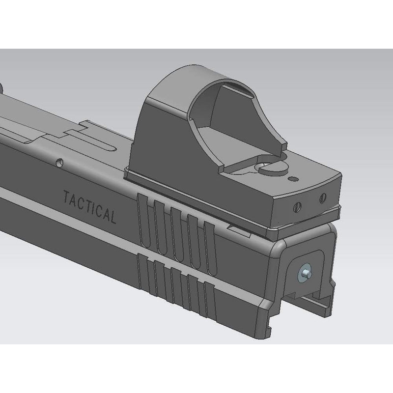 DPP Titanium Rear Sight Mount Titanium Version Venom/Fastfire Footprint