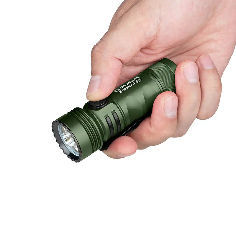 Olight Seeker 4 Mini White and UV LED Flashlight Natural White-Optics Force