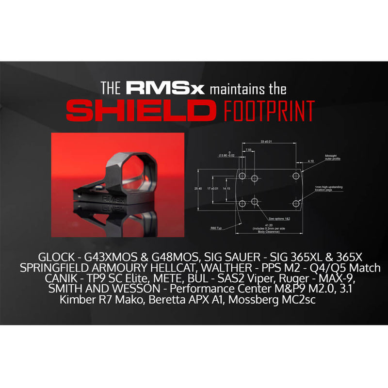 Shield RMSx - Reflex Mini Sight XL Lens