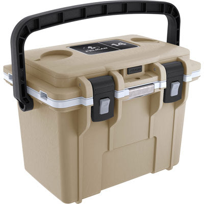 PELICAN 14QT Elite Personal Cooler Tan/White-Optics Force