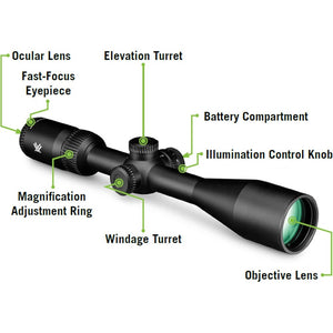 Vortex Optics Crossfire® HD 1.5-5.5x32 Illuminated Dead-Hold 2A BDC MOA Scout Riflescope