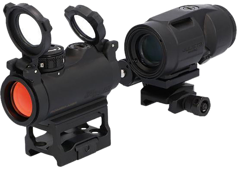 Sig Sauer, ROMEO MSR/Juliet Combo Kit, Red Dot Sight w/Juliet3-Micro Magnifier, 3X22, 2 MOA, Black-Optics Force