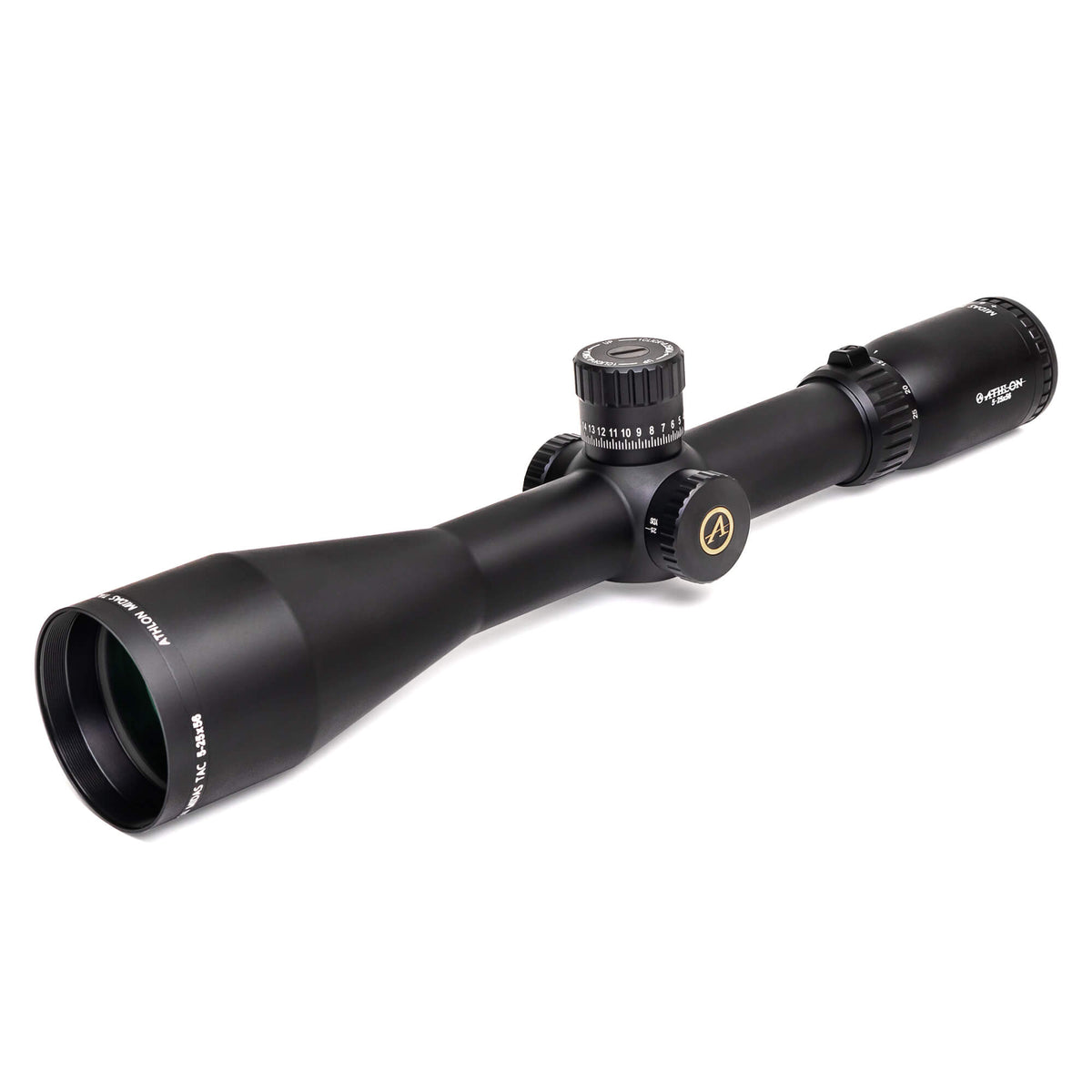 Athlon Optics Midas TAC 5-25x56 Direct Dial Elevation and Capped Winda