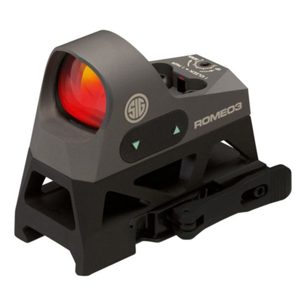 Sig Sauer Romeo3 1x25mm Miniature Reflex Sight, 3 MOA Red Dot, M1913 Rail Interface