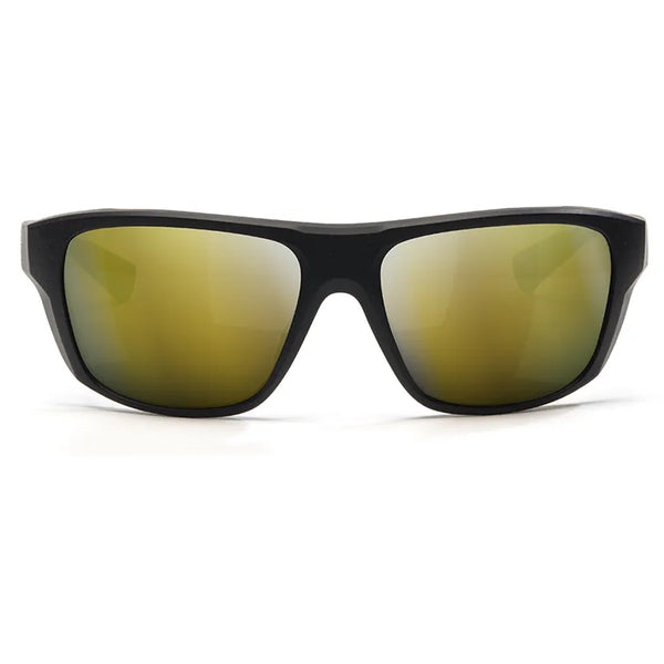 Vortex Jackal UV and Ballistic-Rated Protection, Comfort, Versatility Sunglasses-Black/Amber - Gold Mirror-Optics Force