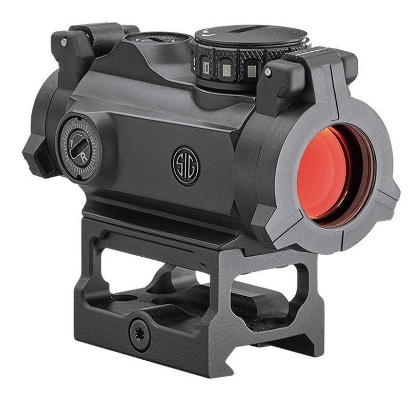 Sig Sauer Romeo MSR Compact Red Dot Sight, 1x20mm, 2 MOA Red Dot, M1913 Rail Interface-Black - Red Dot-Optics Force