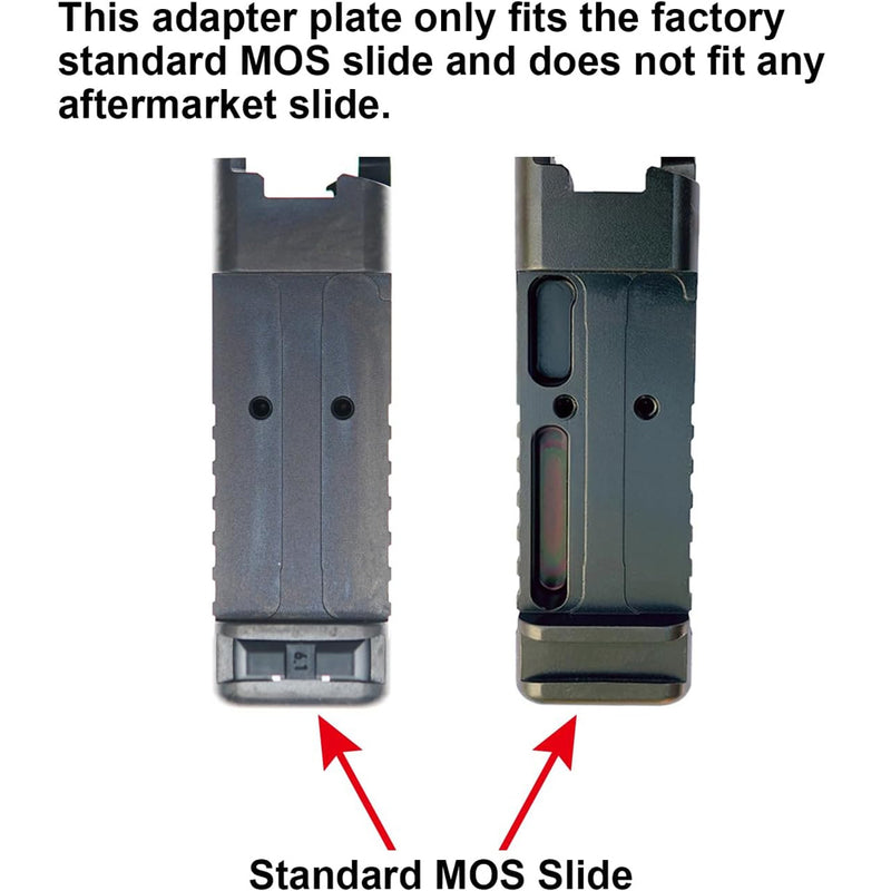 DPP Titanium Mount/Adapter Plate Compatible with Glock 17 19 MOS Holosun 509T