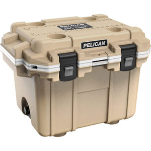 PELICAN 30QT Elite Cooler Tan/White-Optics Force