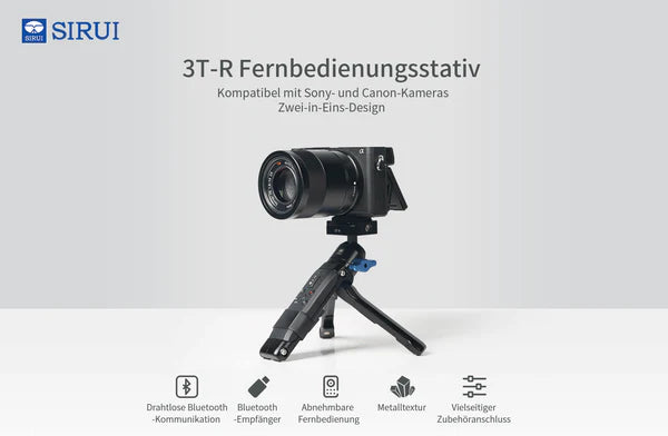 SIRUI 3T-R mini tripod with integrated remote control, hand tripod, table tripod-Optics Force