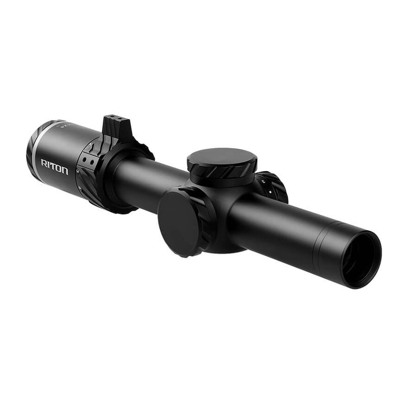 Riton Optics 3T18ASIBLK2 3 Tactix Black 18x24mm 30mm Tube Illuminated OT Reticle-Optics Force