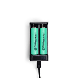 DNT Optics 2x 18650 Flat Top Batteries w/ Charger