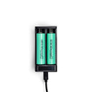 DNT Optics 2x 18650 Flat Top Batteries w/ Charger
