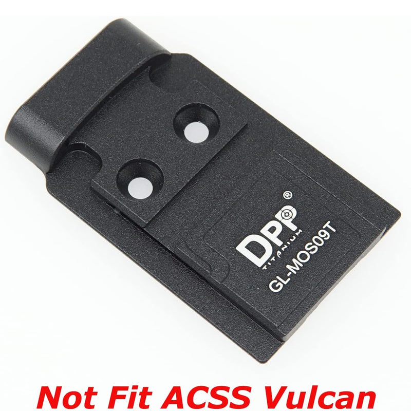 DPP Titanium Mount/Adapter Plate Compatible with Glock 17 19 MOS Holosun 509T