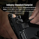 Osight C Open Green Dot Sight with 3 MOA Dot & 32 MOA Circle Multi-Reticle System and Side-Loading Battery