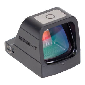 Osight X 3MOA Dot + 32 MOA Circle Green Dot Sight w/ Charging Cover, Black