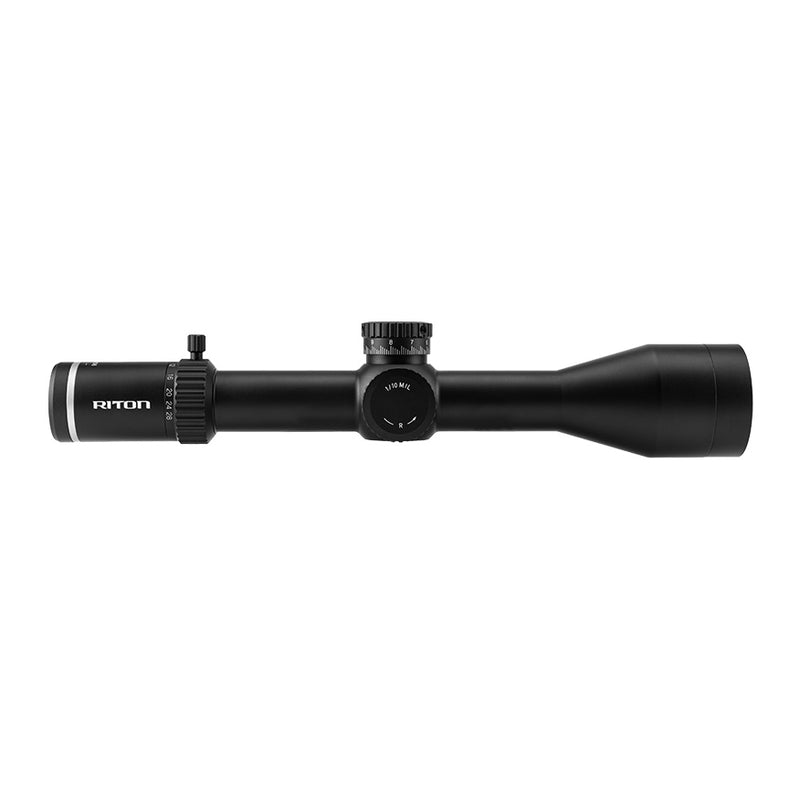 Riton Optics 5C428LFI 5 Conquer Black Hardcoat Anodized 428x 56mm 34mm Tube Illuminated Red TPSR Reticle Features Throw Lever-Optics Force