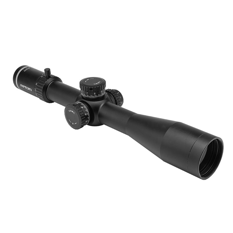 Riton Optics 5C525LFI 5 Conquer Black Anodized 525x50mm MRAD 34mm Tube Illuminated PSR Reticle-Optics Force