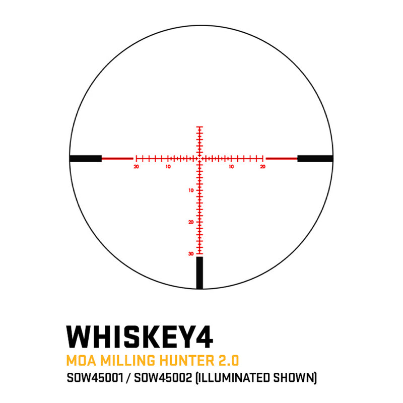 Sig Sauer Whiskey4 5-20X50MM FFP Exposed Zero Stop Rifle Scope