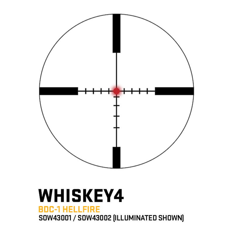 Sig Sauer Whiskey4 3-12X44MM SFP Exposed Zero Stop Rifle Scope-Optics Force
