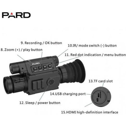 Pard NV008-LRF lightest Day/Night Rifle Scope Digital Night Vision Hun