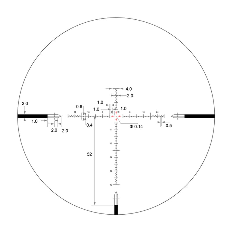 Arken Optics EPL4 4-16x44 FFP VHR Illuminated Reticle with Zero Stop - 30mm Tube-Optics Force