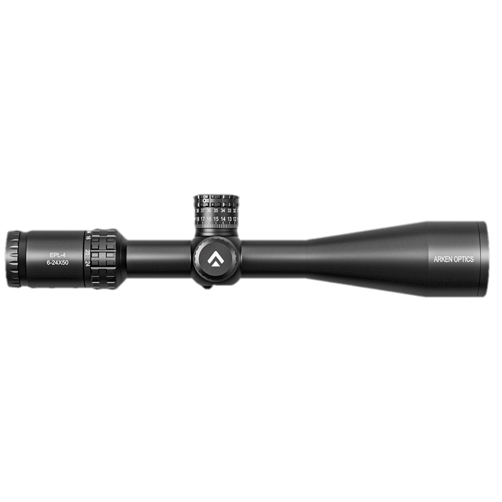 Arken Optics EPL4 6-24x50 FFP Illuminated Reticle with Zero Stop - 30m