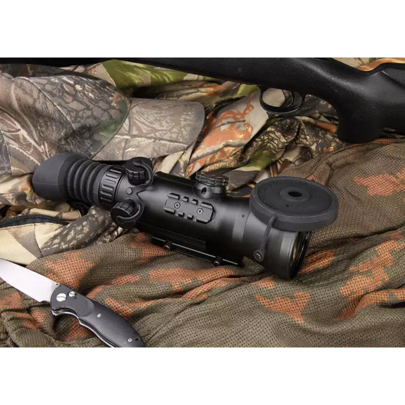 AGM Wolverine-4 – Night Vision Rifle Scope 4x with Gen 2+ Level 1, Long-Range Infrared Illuminator