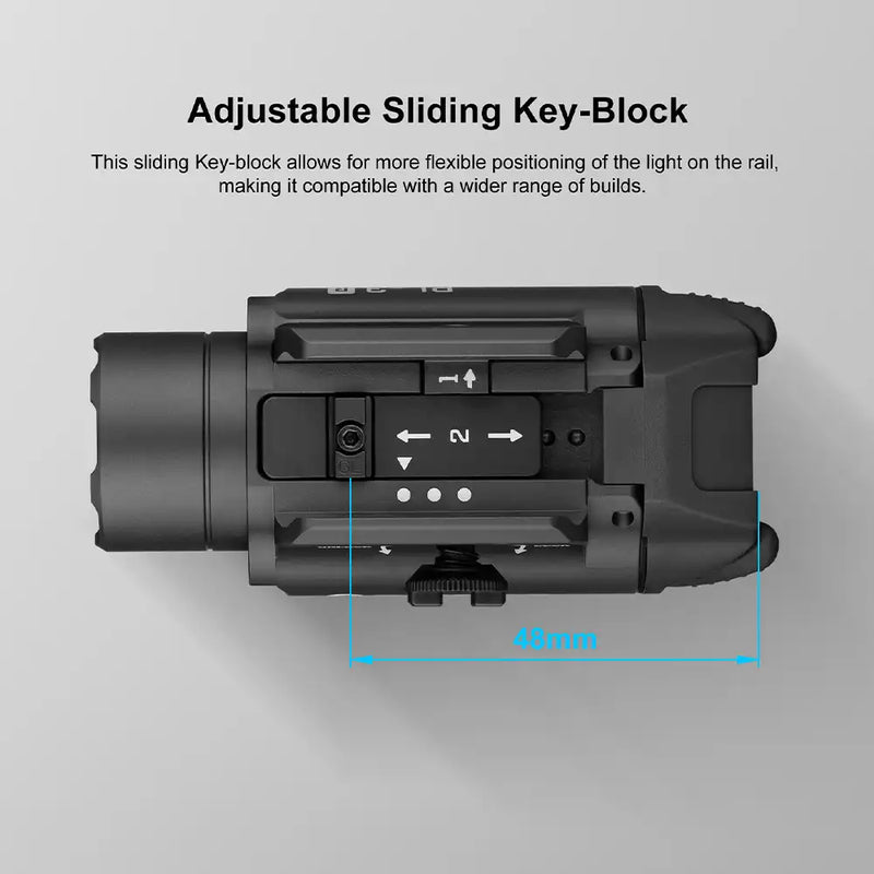 Olight PL-3R Valkyrie Rechargeable Rail Mounted Tactical Light-Optics Force