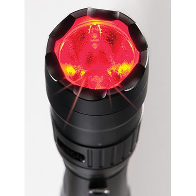 PELICAN 7600 3 Color Led Liion Rechargeable Tactical Flashlight - Black-Optics Force