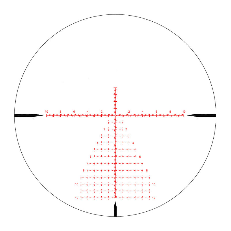 Riton Optics 7C318LFIP 7 Conquer Black Hardcoat Anodized 318x 50mm 34mm Tube Illuminated Red PSR Reticle Features Throw Lever-Optics Force