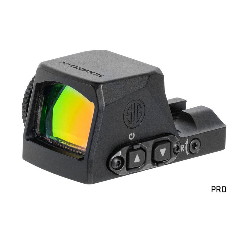 Sig Sauer Romeo-X Reflex Sight, Open, Footprint, Circle Dot, Black-Pro-Optics Force