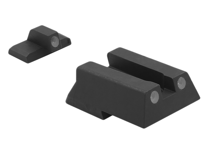 Meprolight USA 115453101 Tru-Dot Green Tritium Green Tritium Front/Orange Tritium Rear Sight, H&K VP9/HK45/HK45C/P30/SFP9