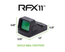 Viridian RFX11 1x16 mm x 22 mm 3 MOA Green Dot