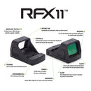 Viridian RFX11 1x16 mm x 22 mm 3 MOA Green Dot