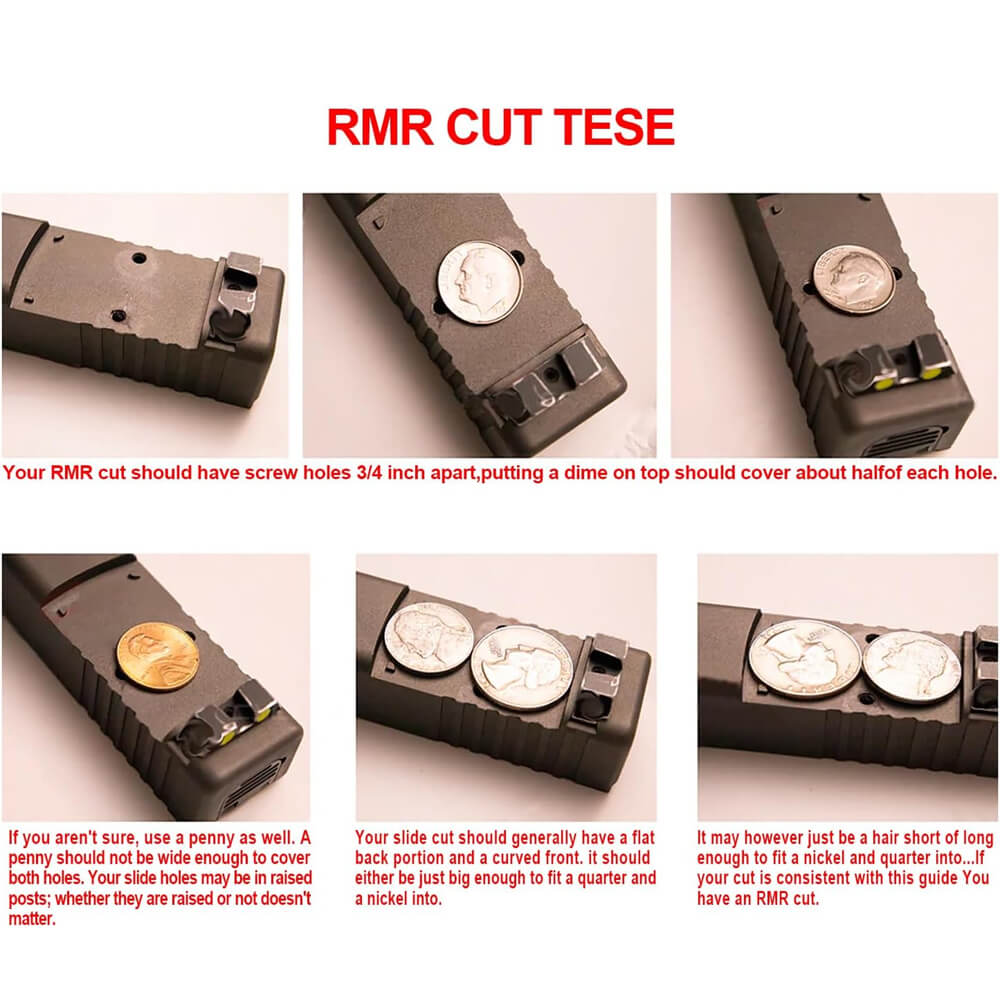 DPP Titanium Mount/Adapter Plate Compatible with RMR Cut Slide Without