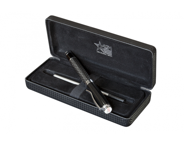 AGM Pen – "AGM" Ball Pen in Gift Box, Carbon-fiber Material, Color Grey, German ink