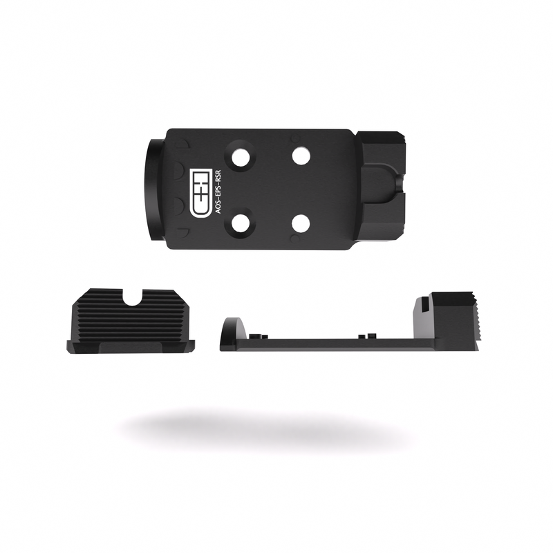 C&H AOS Cut (Agency Optic System) to Holosun EPS / EPS Carry with Integrated Rear Sight SA-PDY-EPS-RSR