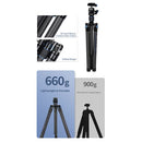 SIRUI AT-125+E-10 Carbon Fiber Traveler Tripod with E-10 Ball Head-Optics Force