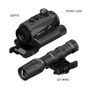 DNT Optics NVMD-C200 Night Vision Multi-Purpose Device - Red Dot Magnifier, Standalone Scope, Clip-On, Action Camera